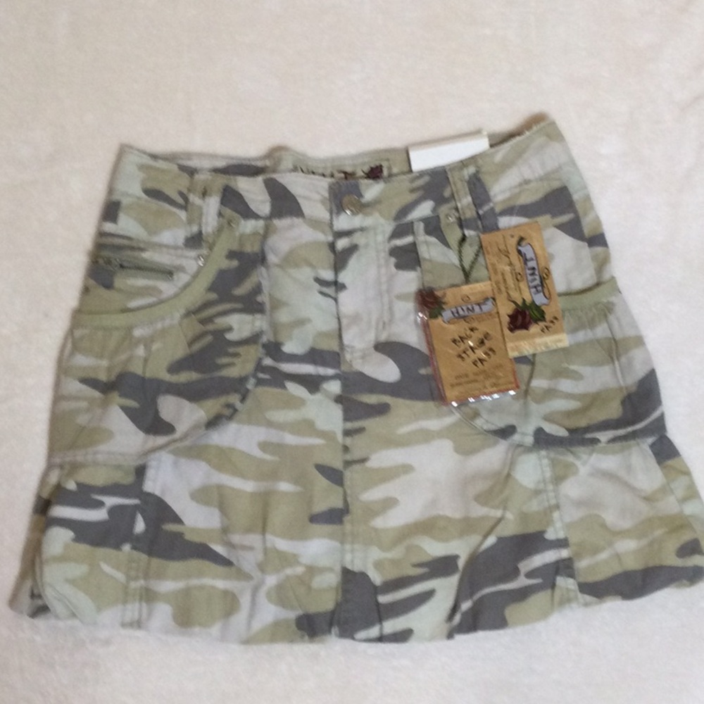 🌟Vintage Camouflage cotton skirt By Hint Jeans - Picture 9 of 16